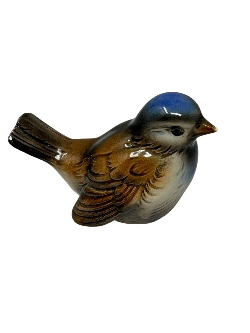Goebel West Germany Sparrow Bird Porcelain Figurine CV73 2.5" Tall